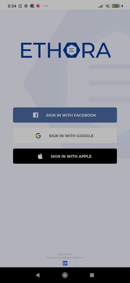 Demo: sign in page