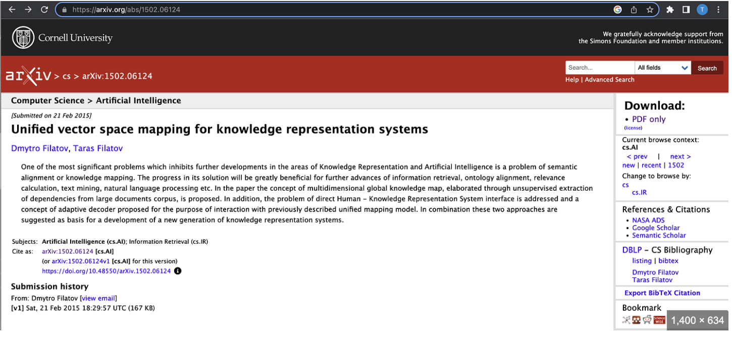 Information Retrieval paper by Filatov brothers