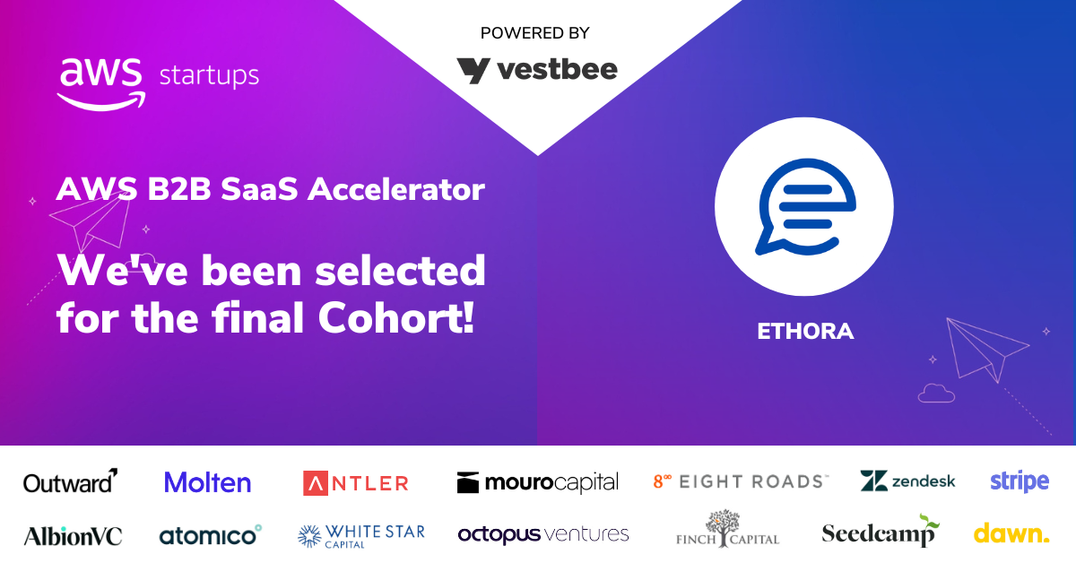Ethora among AWS B2B SaaS Cohort finalists