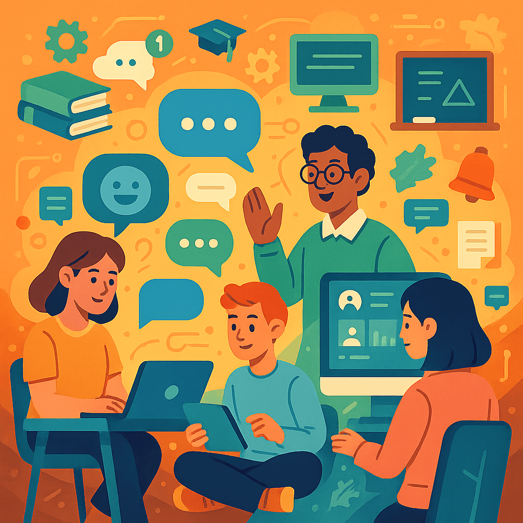 Ethora education chat connecting students, teachers and administrators