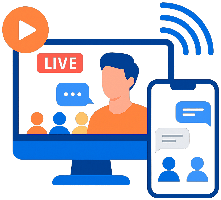Ethora live streaming player with real-time chat and audience engagement