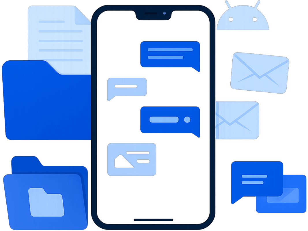 Ethora chat and documents wallet engine running in a native Android app