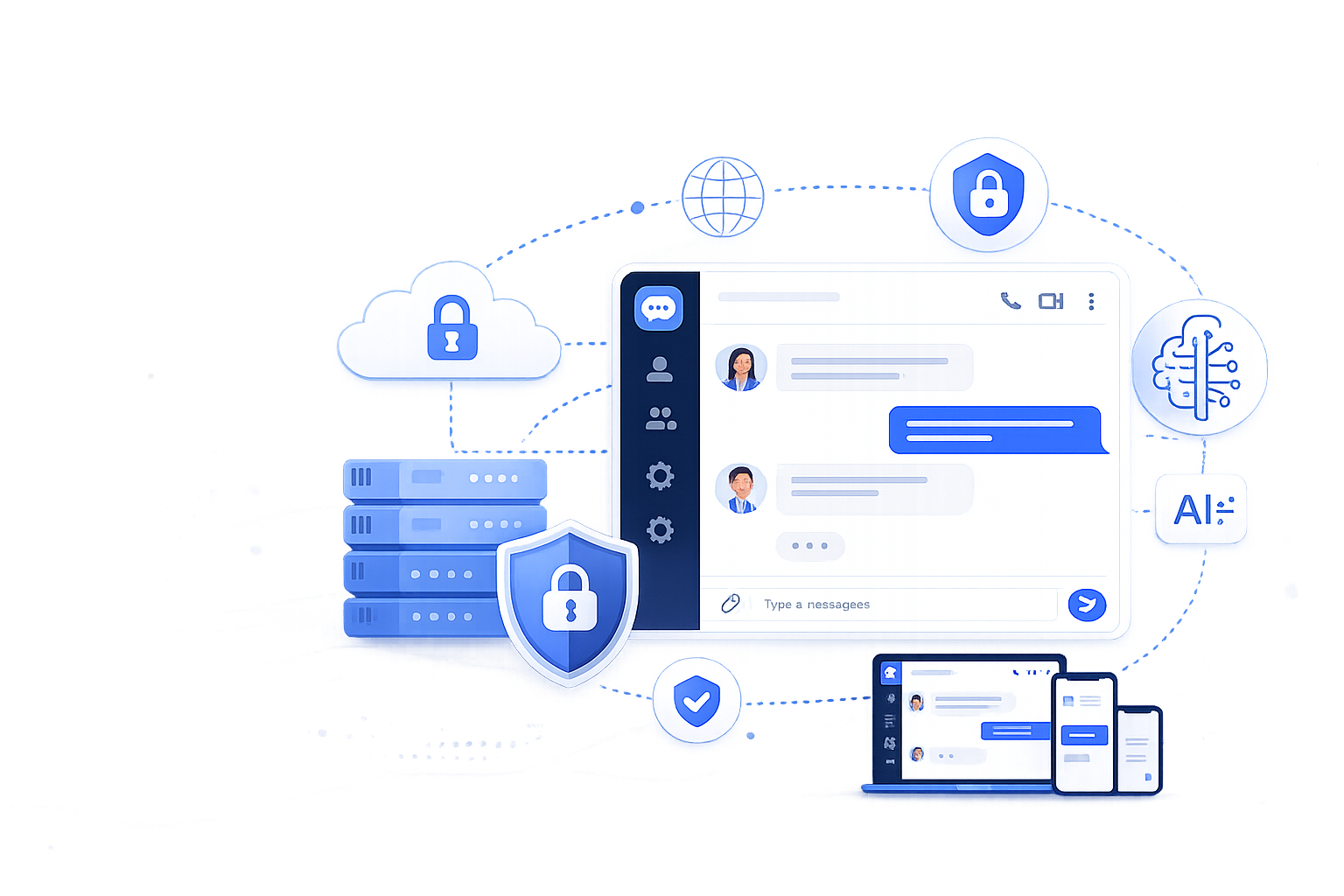 Ethora chat and AI bot UI — the self-hosted Sceyt alternative