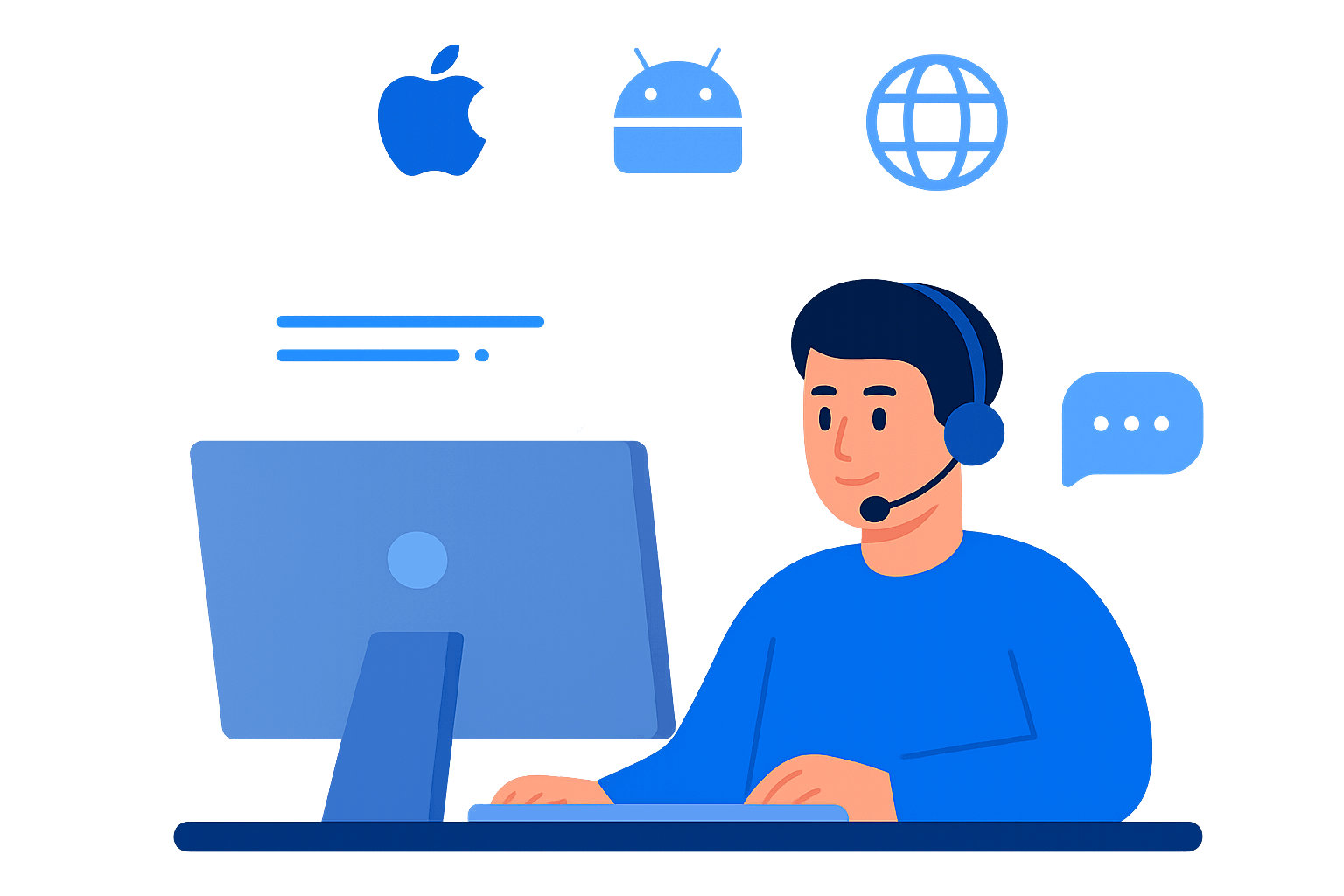 AI customer support bot answering common inquiries