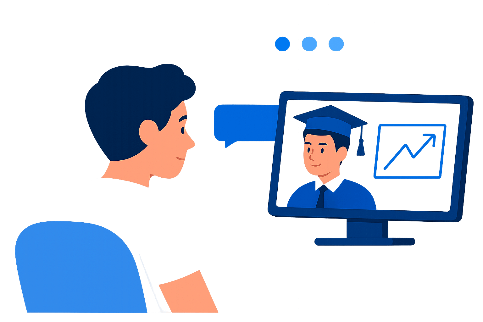 Interactive AI tutor guiding a learner
