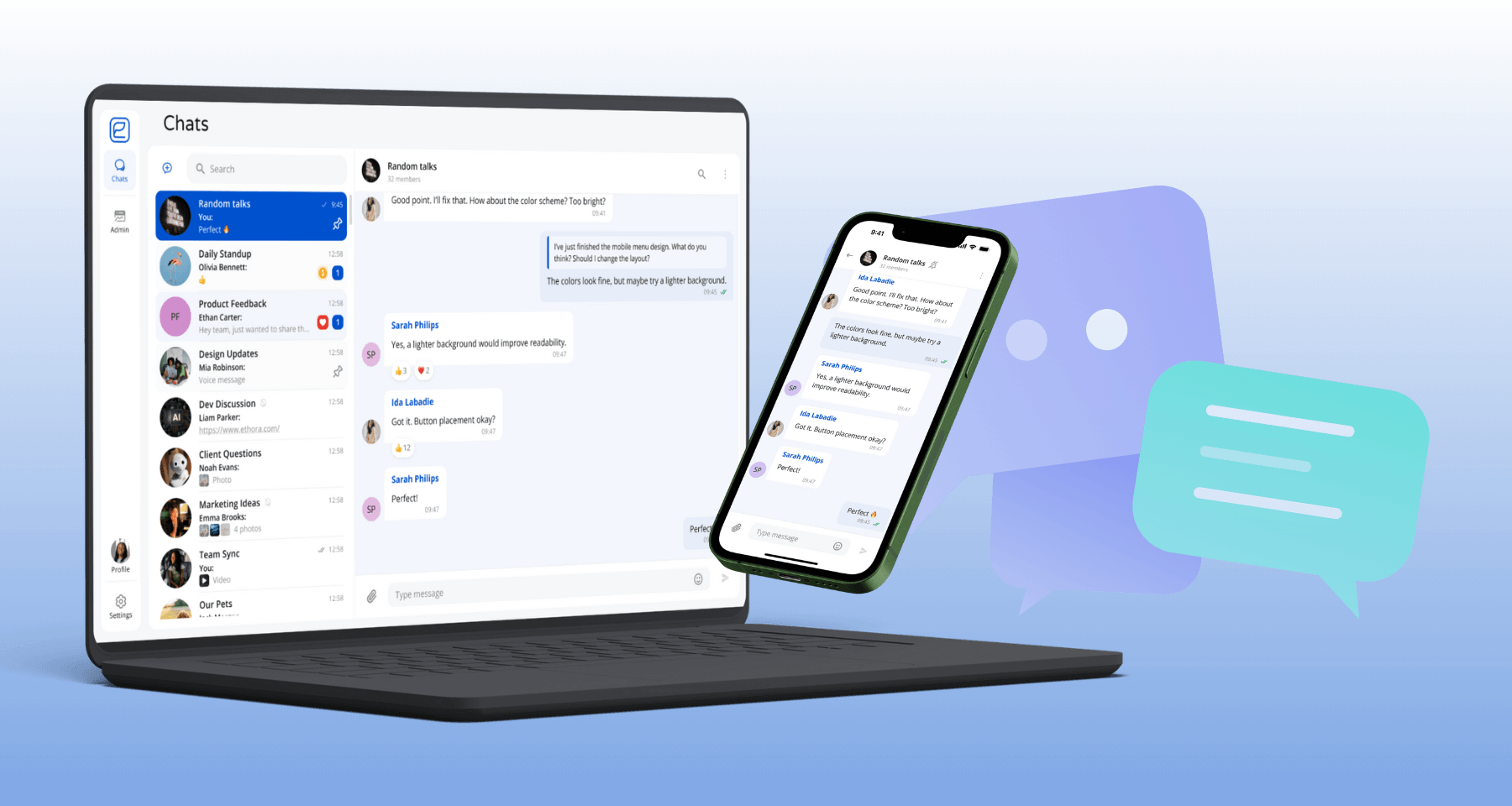 Configurable Android chat UI components