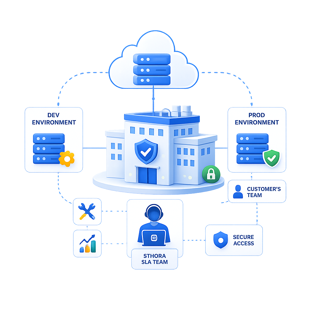 Ethora chat server managed under enterprise SLA inside the customer&rsquo;s own cloud account