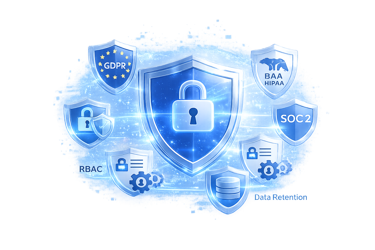 Encryption, audit logs, and data kept inside your own perimeter