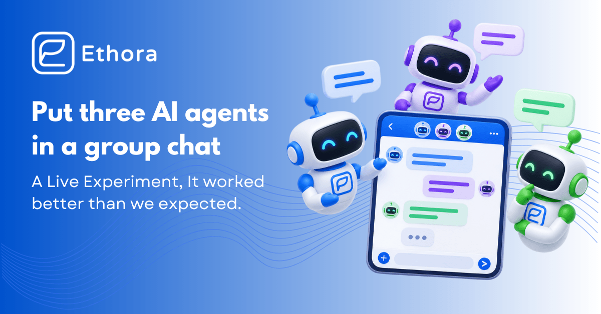 Put Three AI Agents in a Group Chat: A Live Experiment